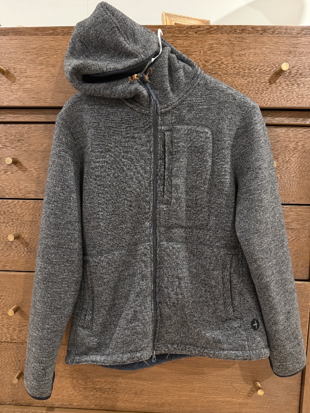 Relwen Wool Blend Full Zip Hoodie Jacket Sherpa Fleece Lined Size XL